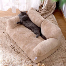 Lade das Bild in den Galerie-Viewer, KatzenKuschel: Luxuriöses Sofaförmiges Katzenbett für ultimativen Komfort

